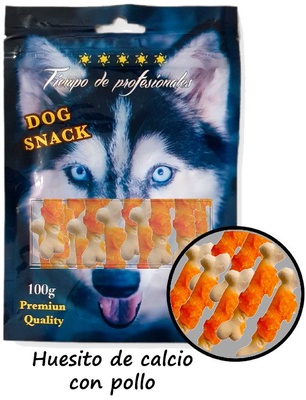 Snack Natural Huesito de Calcio con Pollo 100gr Snack Natural Huesito de Calcio con Pollo 100gr